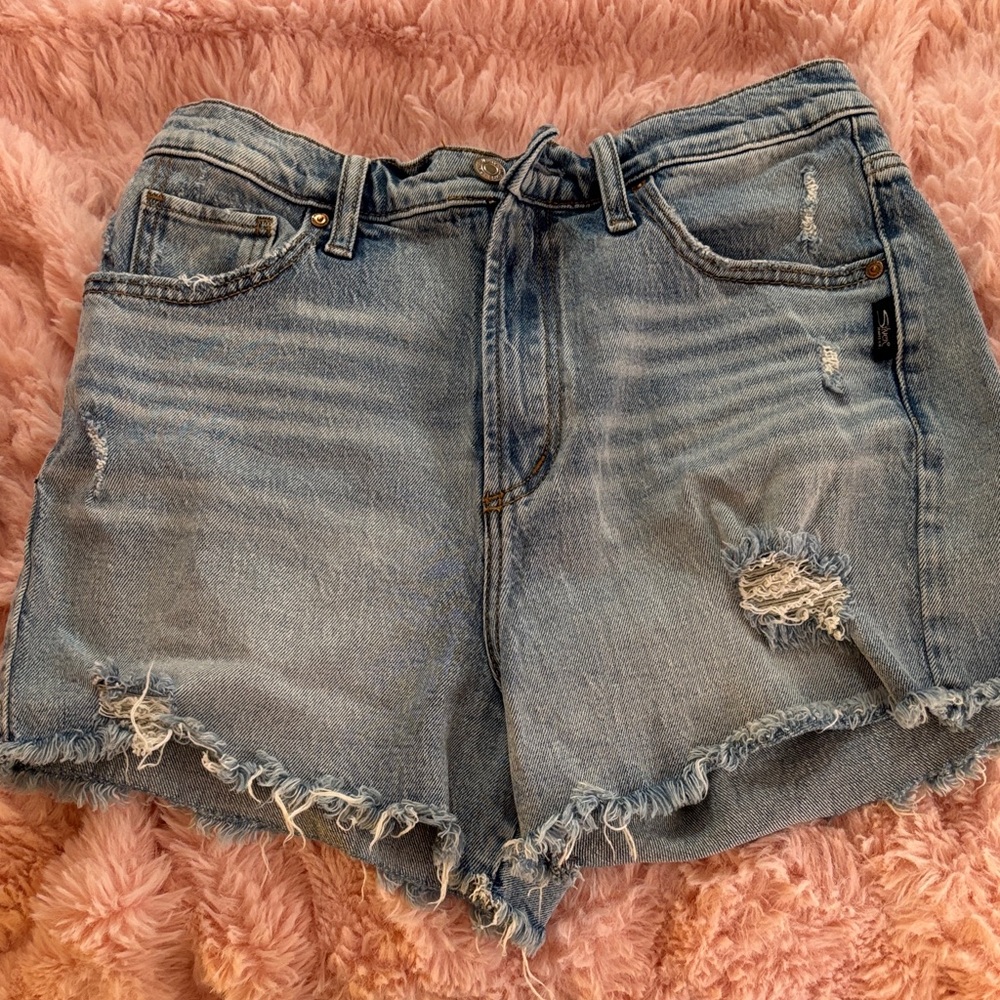 Distressed Denim Women Shorts